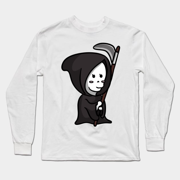 Cute grim reaper Long Sleeve T-Shirt by Doya